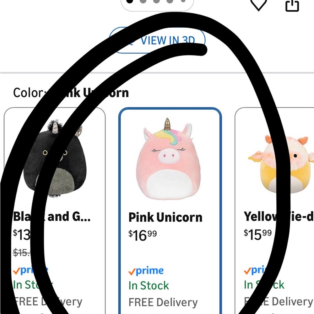 Pink Unicorn Plush Toy - Picture 5 of 5
